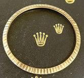 Rolex Datejust 36mm Yellow Gold Fluted Bezel Jubilee Oyster 3 Gram 1601 1603