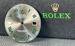 Rolex DateJust 41 Men’s 18k Rose Anniversary Green Roman Slate Ref 126331 126301