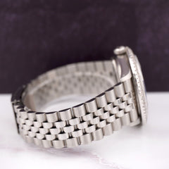 Rolex Men's Datejust 36mm Jubilee Steel Watch ICED 3.00ct Diamonds MOP Dial