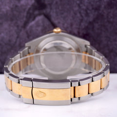 Rolex Men's Datejust 41mm 18k Gold & Steel Oyster White Index Dial Watch 116333