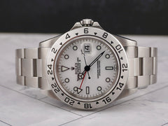 Rolex 40mm Explorer II White Dial Automatic Stainless Steel Men's Watch 16570