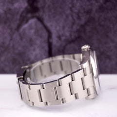 Rolex Oyster Perpetual 36mm Steel Mens Steel Watch Baby Blue Dial 116000