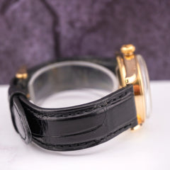 Rolex Vintage 34mm Oyster Perpetual 14K Yellow Gold Bombay Lugs Watch Ref 6092