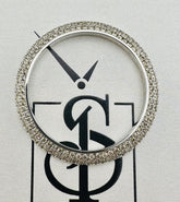 3.0 Carat BUBBLE Diamond Bezel Silver FOR Rolex 41mm Datejust Day-Date