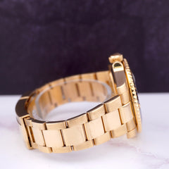 Rolex 40MM Submariner Date Watch 18K Yellow Gold Black Ceramic Bezel 116618LN