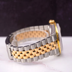 Rolex Ladies Datejust 36mm 18k Yellow Gold & Steel 1.75ct Diamonds Pink Dial