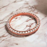 3.5 Carat PRONG Diamond Bezel Rose Plated FOR Rolex 39mm Oyster Perpetual