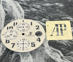 Audemars Piguet 42mm Royal Oak Offshore White Safari Black Chronograph Dial