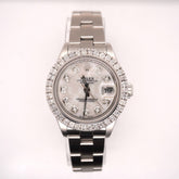 Rolex Oyster Datejust Ladies 26mm Steel White Pearl Dial 1.50ct Diamonds 79160
