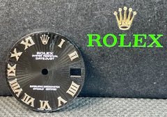 Rolex Datejust Womens Midsize 31mm SUNBURST Black Dial Silver Roman 178274