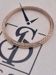 1.0 Carat Diamond Iced Bezel Rose Gold Plated FOR Rolex 36mm Datejust Day-Date