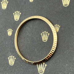 Rolex Date 34mm Men's 18k Yellow Gold Fluted Bezel 4.6 Grams Oyster Ref: 15053