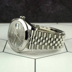 Rolex Datejust 41mm Steel Wimbledon Dial Men's Watch 126300