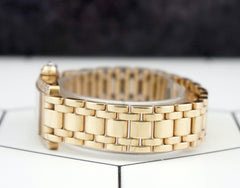 Cartier 35mm Tank Americaine 18K YG Diamond Ladies Watch 1710