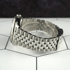 Rolex Datejust 36mm Motif Diamond Dial Fluted Jubilee Men's Watch 126234