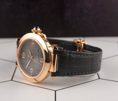 Cartier Pasha 41mm 18k Rose Gold Dark Grey Dial Automatic Mens Watch 4438