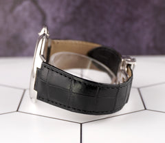 Cartier Ballon Bleu 42mm Automatic Blue Dial Platinum Men's Watch 3377 Papers