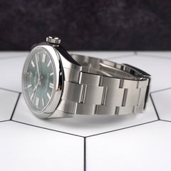 Rolex Oyster Perpetual 41mm Steel Green Dial Oyster Men's Watch 134300