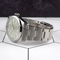 Rolex Oyster Perpetual 41mm Steel Pistachio Dial Oyster Men's Watch 134300