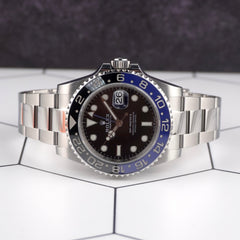 Rolex GMT Master II 40mm Blue Black Batman Bezel Steel Men's Watch 126710BLNR
