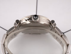 Cartier Pasha 40mm Black Dial Custom Iced Out 8ct Genuine Diamonds Ref 2790