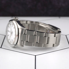 Rolex Oyster Perpetual 31mm White Dial Steel Ladies Watch 67480 Papers