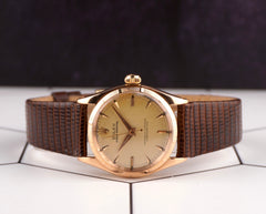 Rolex Vintage 31mm Oyster Perpetual 18K Yellow Gold Watch Ref 6549