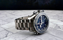 OMEGA 45mm Seamaster Planet Ocean Blue dial Titanium Men's Watch 232.90.46.51.03