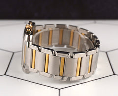 Cartier 28mm Tank Francaise Chronograph Steel Yellow Gold Mens Watch 2303