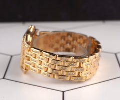 Cartier 27mm Panthere 18K Yellow Gold Diamond Ladies Watch 106000M