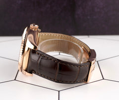 Rolex Sky-Dweller 42mm Rose Gold Chocolate Arabic Dial Crocodile Strap 326135