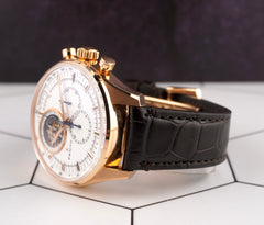 Zenith 44mm El Primero Tourbillon 18K RG Alligator Strap Watch 19.2280.4035