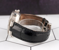 Bvlgari Diagono Rattrapante Platinum Split Seconds White Dial Mens Watch CH40 PL