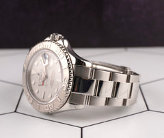 Rolex 40mm Yacht-master Platinum Dial Bezel Automatic Men's Watch 16622