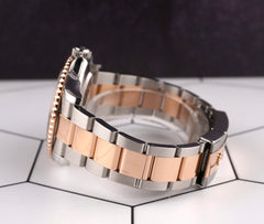 Rolex Yacht-Master 40mm Oyster 18k Rose Gold & Steel Watch Chocolate Dial 116621