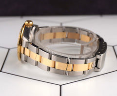 Rolex Ladies 25mm Oyster Perpetual 18k Gold & Steel 1.5ct Diamond Watch 67193