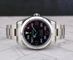 Rolex Air King 40mm Black Dial Steel Mens Watch 116900