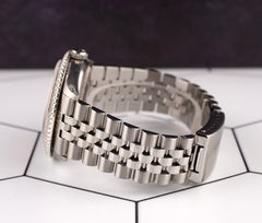 Rolex Datejust 36mm Jubilee Steel Watch ICED 3.00ct Diamonds Ladies Pink Dial