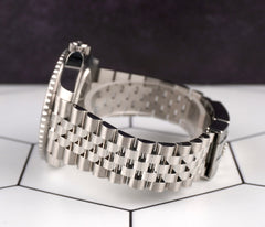 Rolex Men 40mm GMT MasterII Pepsi Blue/Red Bezel Steel Black Dial 126710BLRO