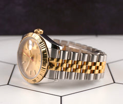 Rolex Datejust 36mm Gold Turn-O-Graph 2-Tone 18k Yellow Gold Jubilee Mens 116263