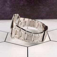 Rolex Men's Datejust II 41mm Iced 13ct Diamonds Oyster Steel Watch Ref: 116300