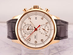 IWC Portugieser Yacht Club 44mm 18RG Smooth White Dial Rubber Strap IW390501