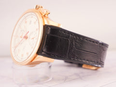 IWC Portugieser Yacht Club 44mm 18RG Smooth White Dial Rubber Strap IW390501