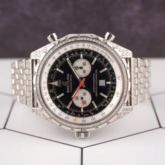 Breitling Men's Chrono-Matic 44mm 8ct Diamond Steel Black Dial Watch Ref: A41360