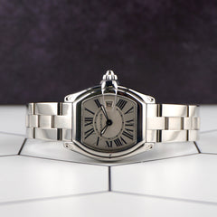 Cartier Roadster 30mm Ladies Stainless Steel Quartz Watch 2675