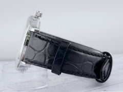 Jaeger-LeCoultre Master Control 37mm Steel Leather Band Silver Dial 140.840.872B