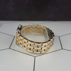 Cartier Panthere 27mm Ivory Date Dial Two-Tone Quartz Watch Ref 187949