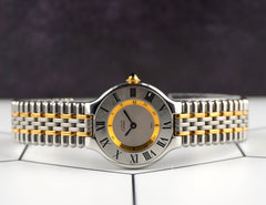Vintage Cartier 28mm Must de Cartier 21 2-Tone Steel Women's Watch 1340