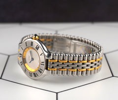 Vintage Cartier 28mm Must de Cartier 21 2-Tone Steel Women's Watch 1340