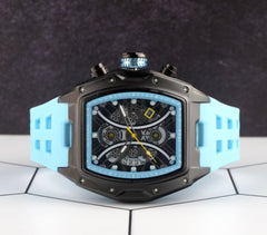 IceTime 45mm Men's Blue Black Dial Steel Mens Watch 0.10ct Diamonds IT24